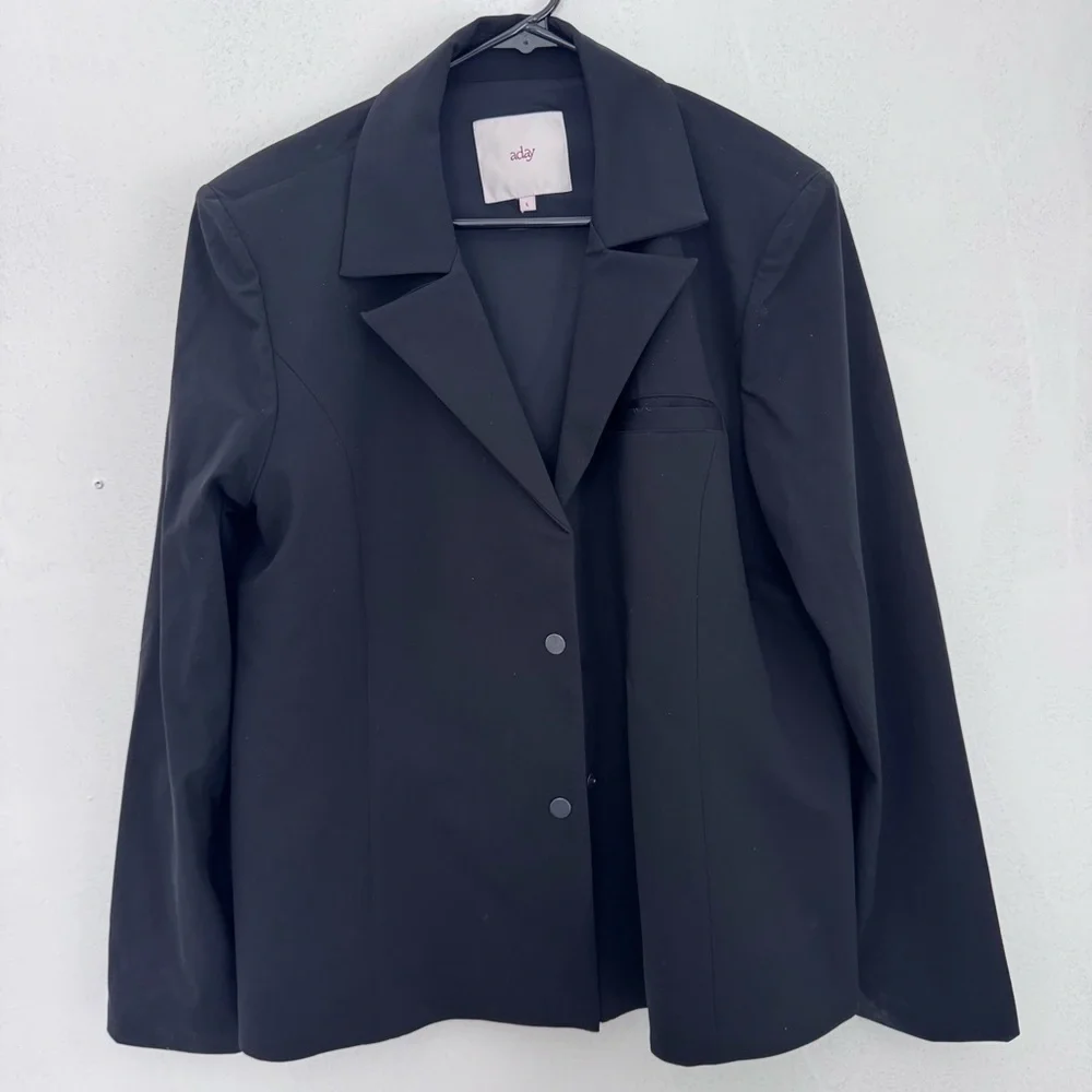ADAY Turn it Up Blazer in Black size Large